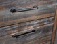 Drystan Queen Panel Bed with 2 Storage Drawers, Dresser, Mirror, Chest and Nightstand