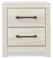 Cambeck Full Panel Bed with 4 Storage Drawers with Mirrored Dresser, Chest and Nightstand