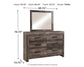 Wynnlow King Panel Bed with Mirrored Dresser
