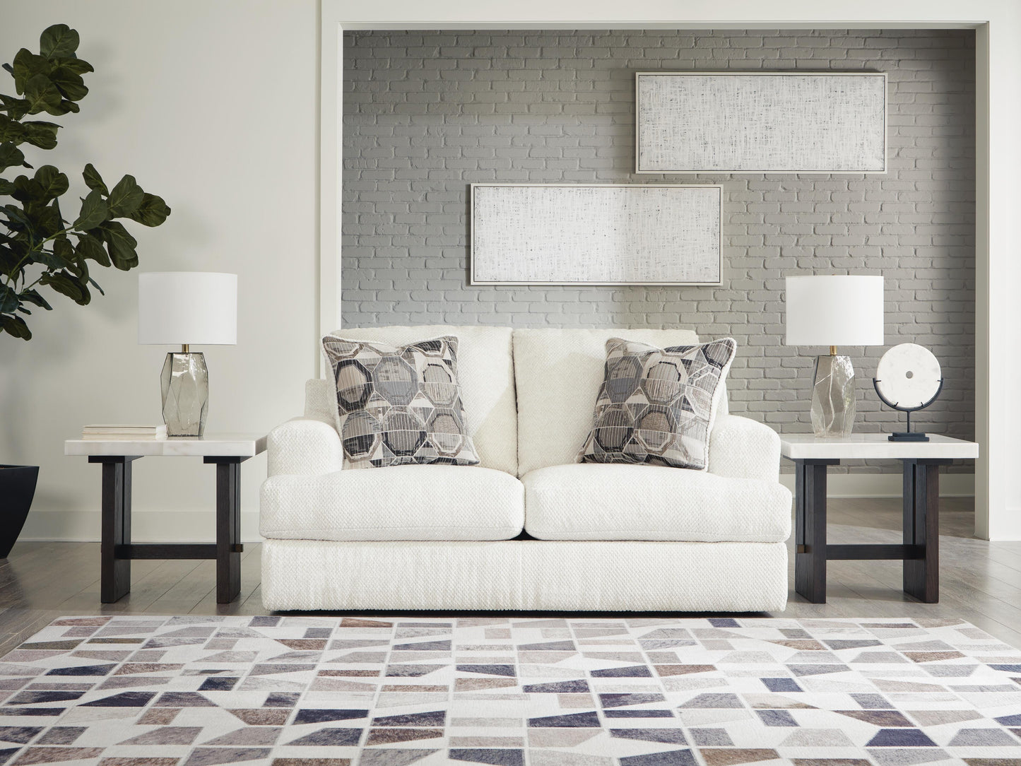 Karinne Sofa, Loveseat, Chair and Ottoman