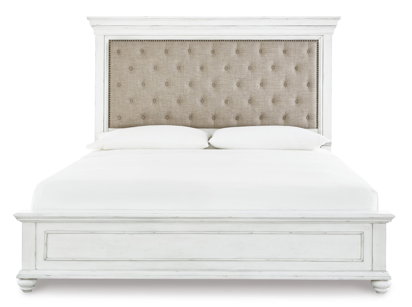 Kanwyn Queen Panel Bed with Mirrored Dresser, Chest and Nightstand