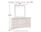 Anarasia Queen Sleigh Bed with Mirrored Dresser and Nightstand