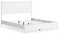 Binterglen California King Panel Bed with Mirrored Dresser and Nightstand