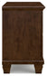 Danabrin California King Panel Bed with Mirrored Dresser and Nightstand