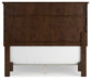 Danabrin Full Panel Bed with Mirrored Dresser