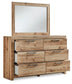 Hyanna Full Panel Storage Bed, Dresser, Mirror and Nightstand