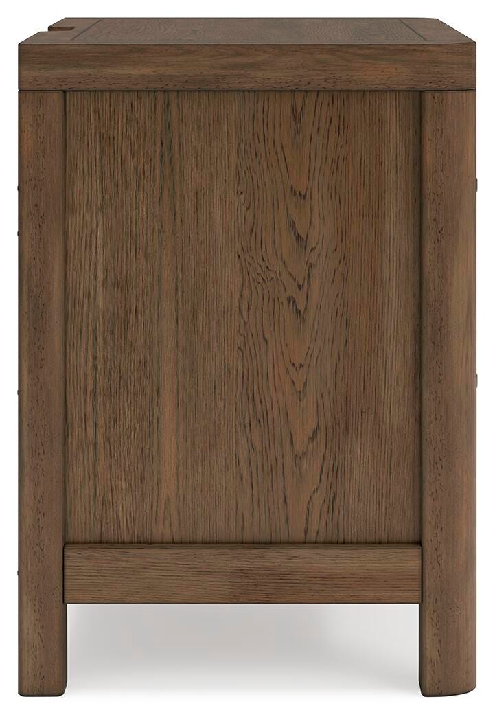 Cabalynn King Panel Bed with Storage with Mirrored Dresser, Chest and Nightstand