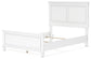 Fortman Full Panel Bed with Mirrored Dresser, Chest and Nightstand