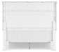 Fortman Full Panel Bed with Mirrored Dresser and Nightstand