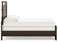 Covetown Full Panel Bed with Mirrored Dresser