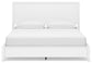 Binterglen California King Panel Bed with Mirrored Dresser