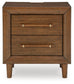 Lyncott King Upholstered Bed with Mirrored Dresser and Nightstand
