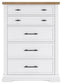 Ashbryn King Panel Storage Bed, Dresser, Mirror, Chest and Nightstand