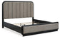 Rowanbeck California King Upholstered Panel Bed, Dresser, Mirror, Chest and Nightstand