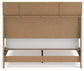 Cielden Queen Panel Bed with Mirrored Dresser, Chest and Nightstand