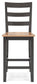 Gesthaven Counter Height Dining Table and 2 Barstools