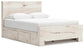 Lawroy Queen Panel Bed with Storage, Dresser, Mirror, Chest and Nightstand