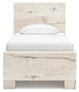 Lawroy Twin Panel Bed with Storage, Dresser, Mirror and Nightstand