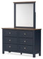 Landocken Twin Panel Headboard, Dresser, Mirror, Chest and Nightstand