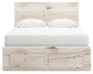 Lawroy Queen Panel Storage Bed, Dresser, Mirror and Nightstand