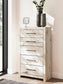Lawroy Queen Panel Bed with Storage, Dresser, Mirror, Chest and Nightstand