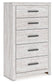 Cayboni King Panel Bed, Dresser, Mirror, Chest and Nightstand