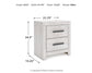 Cayboni King Panel Bed, Dresser, Mirror, Chest and Nightstand