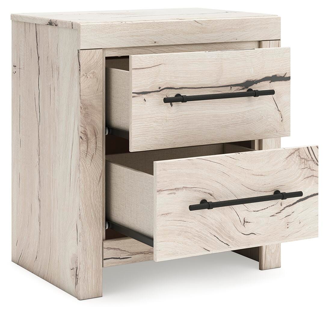Lawroy King Panel Storage Bed, Dresser, Mirror and Nightstand