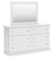 Bostwick Shoals Twin Panel Bed, Dresser and Mirror