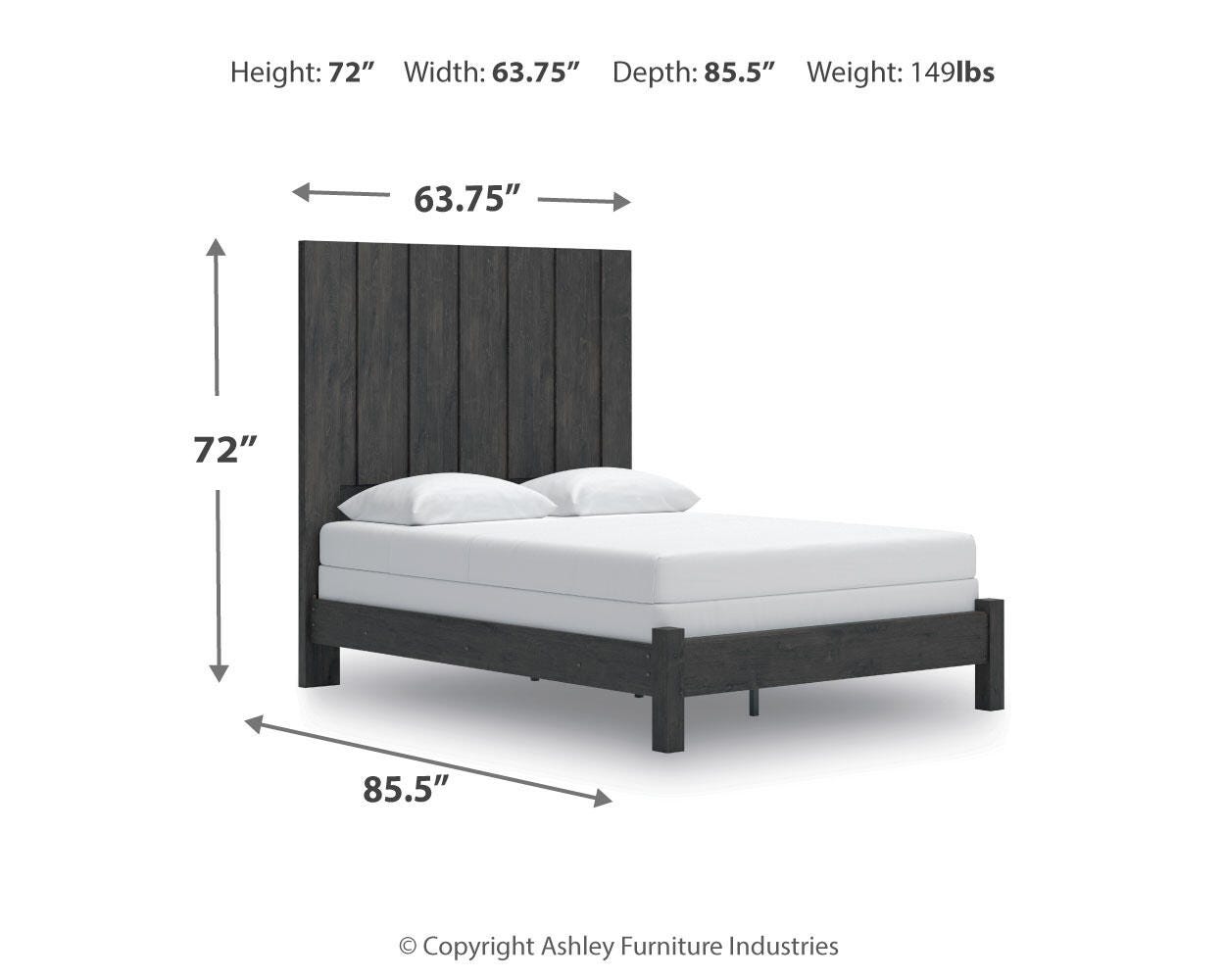 Fraluna Queen Panel Bed, Dresser and Mirror