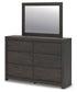 Fraluna Queen Panel Bed, Dresser, Mirror, Chest and Nightstand