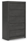 Fraluna King Panel Bed, Dresser, Mirror, Chest and Nightstand