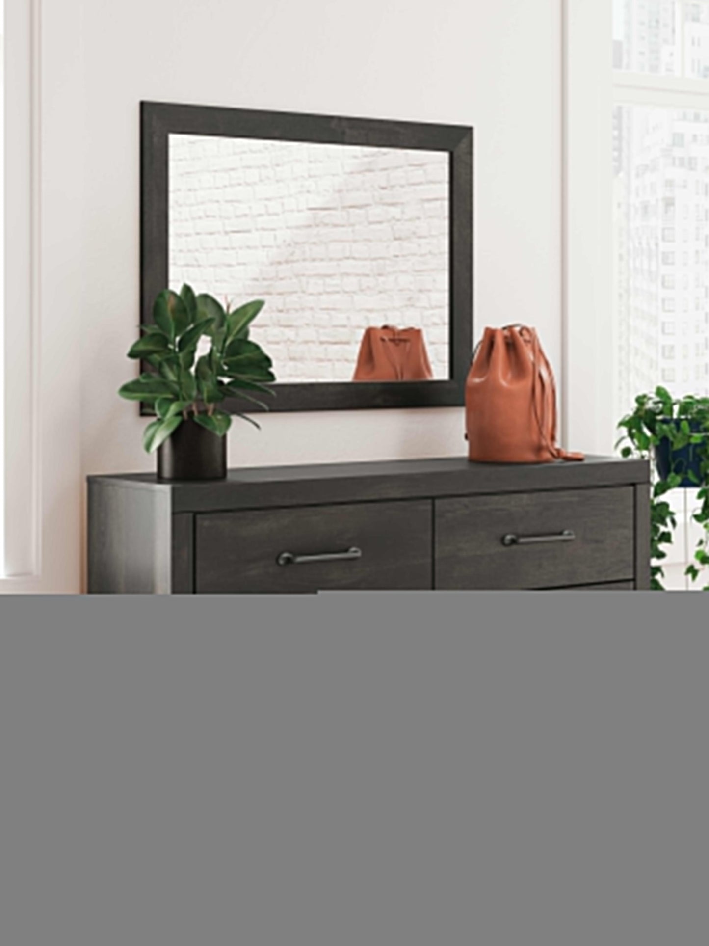 Hollivern Full Panel Bed, Dresser, Mirror and Nightstand