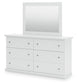 Bostwick Shoals Full Panel Bed, Dresser and Mirror