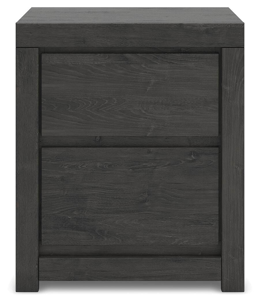 Fraluna King Panel Storage Bed, Dresser, Mirror, Chest and Nightstand