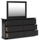 Maribel King Panel Bed, Dresser and Mirror