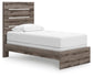Graystorm Twin Panel Bed, Dresser, Mirror, Chest and Nightstand