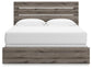Graystorm King Panel Bed, Dresser, Mirror and Nightstand