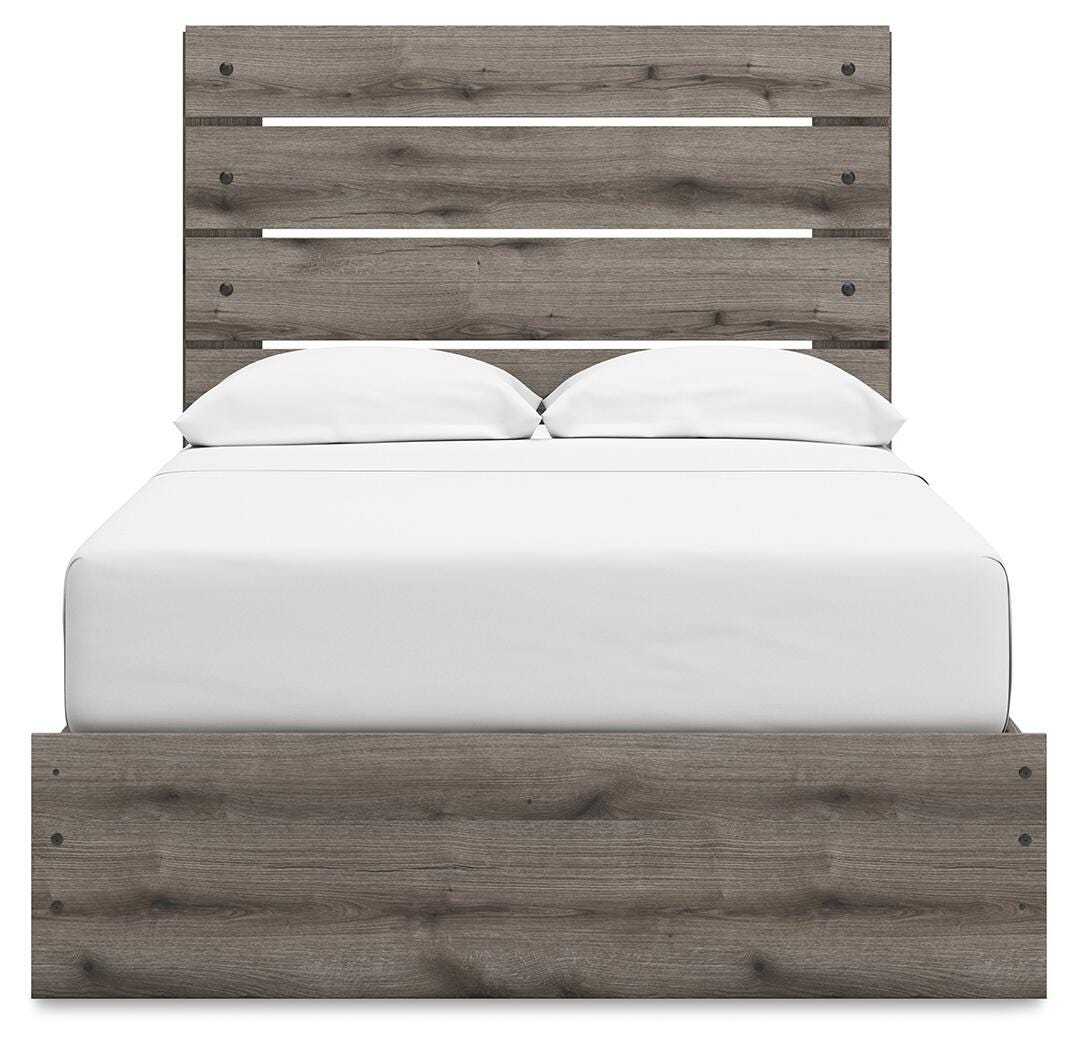 Graystorm Full Panel Storage Bed, Dresser and Mirror