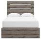 Graystorm Full Panel Bed with Storage, Dresser, Mirror and Nightstand