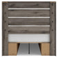 Graystorm Full Panel Bed with Storage, Dresser, Mirror and Nightstand