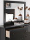 Maribel Full Panel Bed, Dresser and Mirror