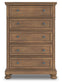 Feddinger King Storage Sleigh Bed with Mirrored Dresser, Chest and Nightstand