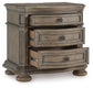 Ardenfield Queen Upholstered Sleigh Bed, Dresser, Mirror and Nightstand