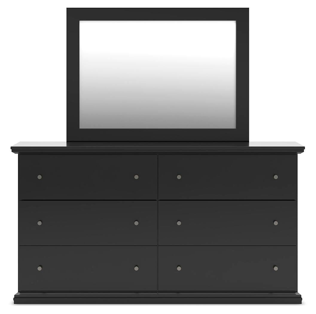 Maribel Queen Panel Bed, Dresser, Mirror and Nightstand
