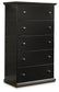 Maribel King Panel Bed, Dresser, Mirror, Chest and Nightstand