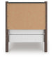 Pamytta Twin Upholstered Panel Bed, Dresser and Mirror