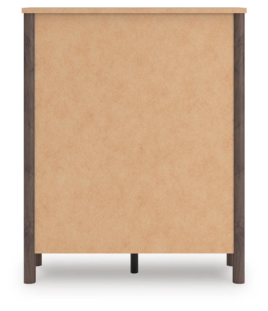 Pamytta Full Upholstered Panel Bed, Dresser and Mirror