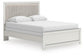 Zuraleus Queen Upholstered Panel Bed, Dresser, Mirror, Chest and Nightstand