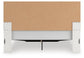Zuraleus King Upholstered Panel Platform Storage Bed, Dresser and Mirror
